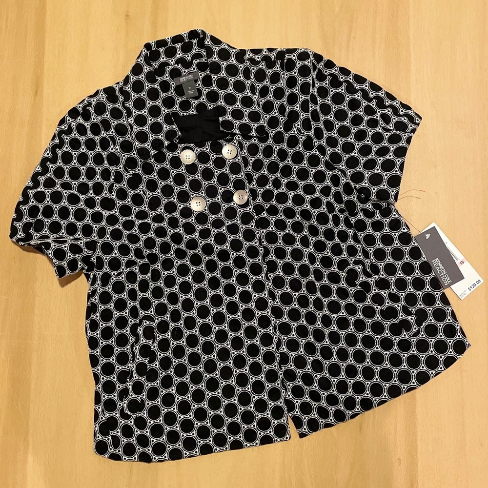 NWT Kenneth Cole shirt sleeve jacket